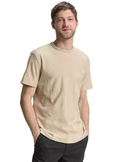 Jacquard T-Shirt mit Palmen-Motiv