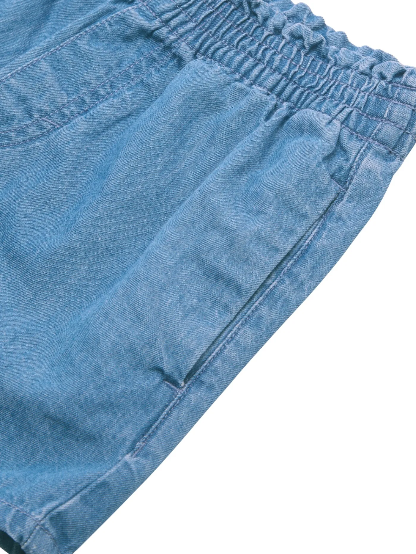 Jeans Shorts mit elastischem Bund