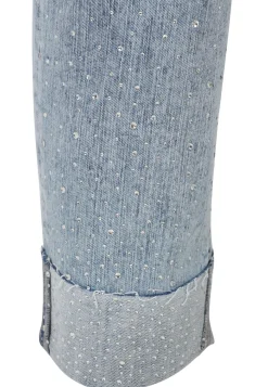 Jeans Hose mit Strass-Steinchen