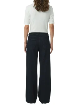 Jeans-Hose mit Waschung und Wide Leg im Loose Fit