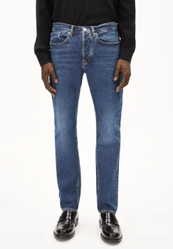 Jeans Straight Leg Mid Waist Bio-Baumwoll Mix Comfort-Stretch DYLAANO