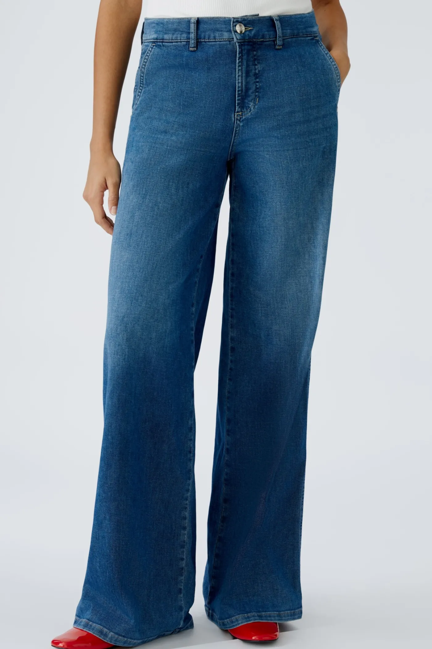 Jeans THE WIDE LEG mid waist, long