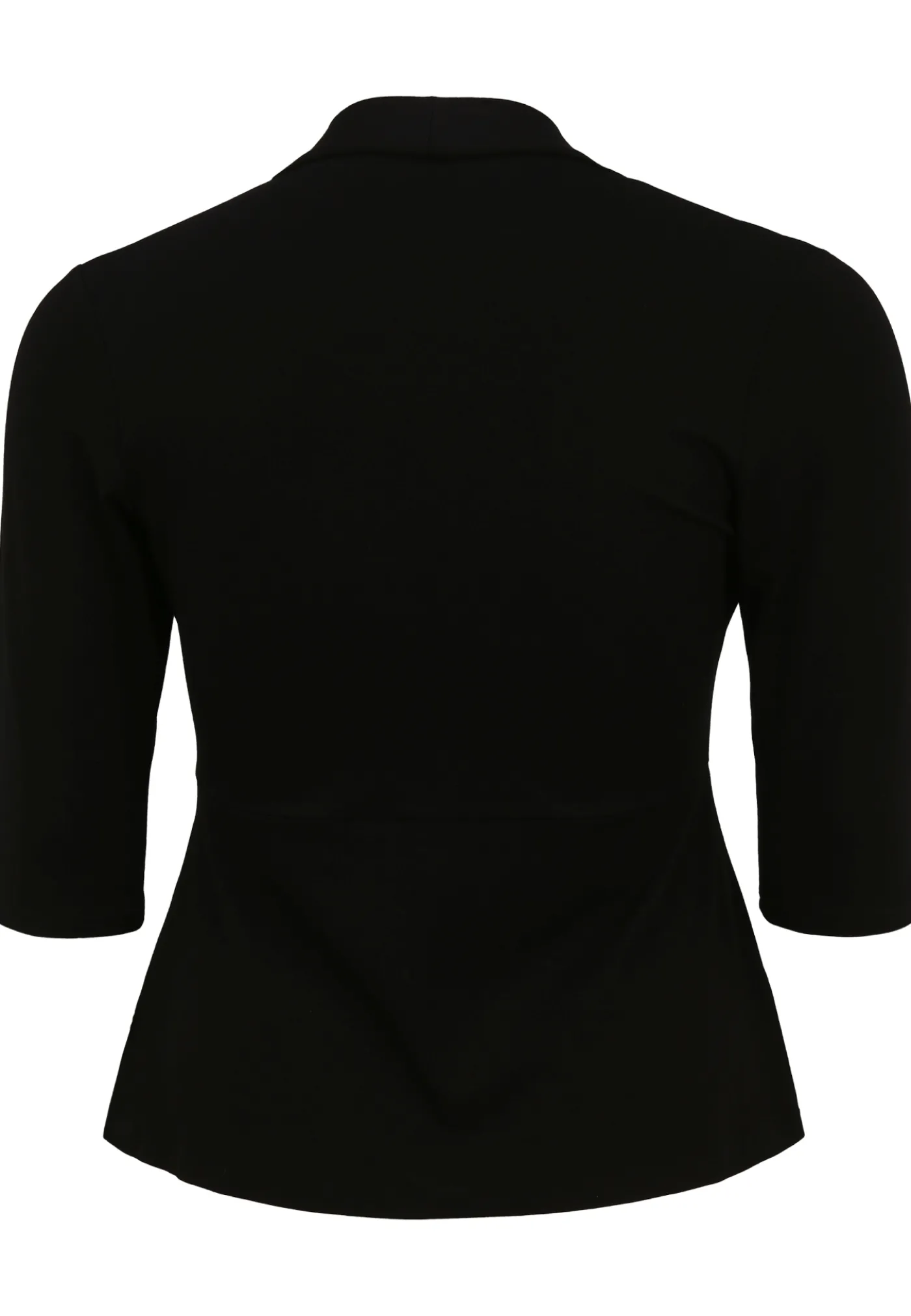 Jersey-Jacke mit Schalkragen und Schößchen