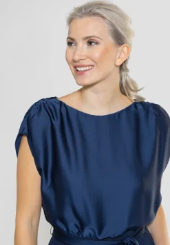 Jumpsuit aus Material-Mix