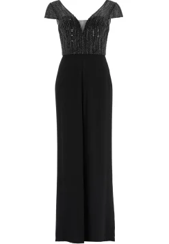 Jumpsuit mit Stickerei und kleinem Ärmelansatz