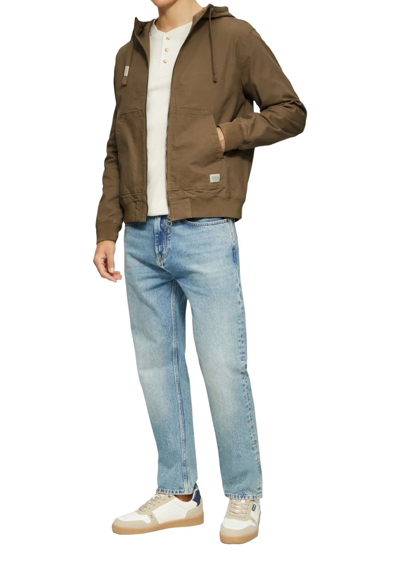 Kapuzenjacke aus robustem Canvas