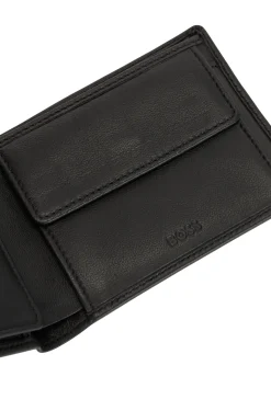 KLAPP-GELDBÖRSE AUS LEDER MIT LOGO-PRÄGUNG UND MÜNZTASCHE