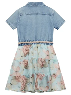 Kleid aus Materialmix