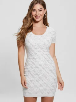 Kurzes Kleid 4g-Logo strass