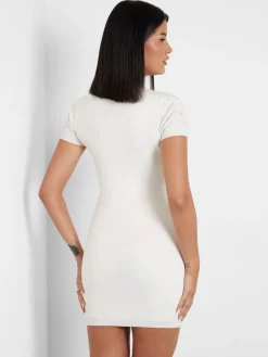 Kurzes Kleid 4g-Logo strass