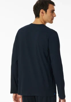 Langarmshirt Knopfleiste