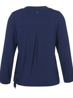 Langarm-Shirt mit Geschmücktem Front-Motiv