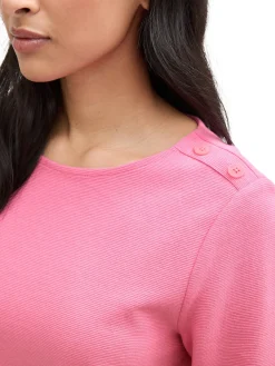Langarmshirt mit Knopf Details