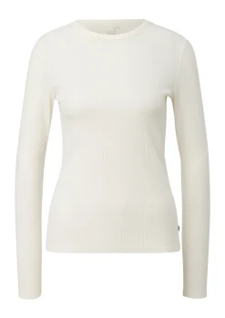 Langarmshirt mit Rippstruktur