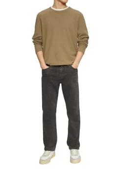 Langarmshirt mit Waffelstruktur