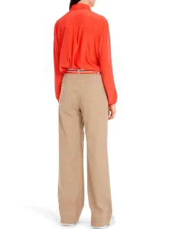 Leichte Hemdbluse in Uni