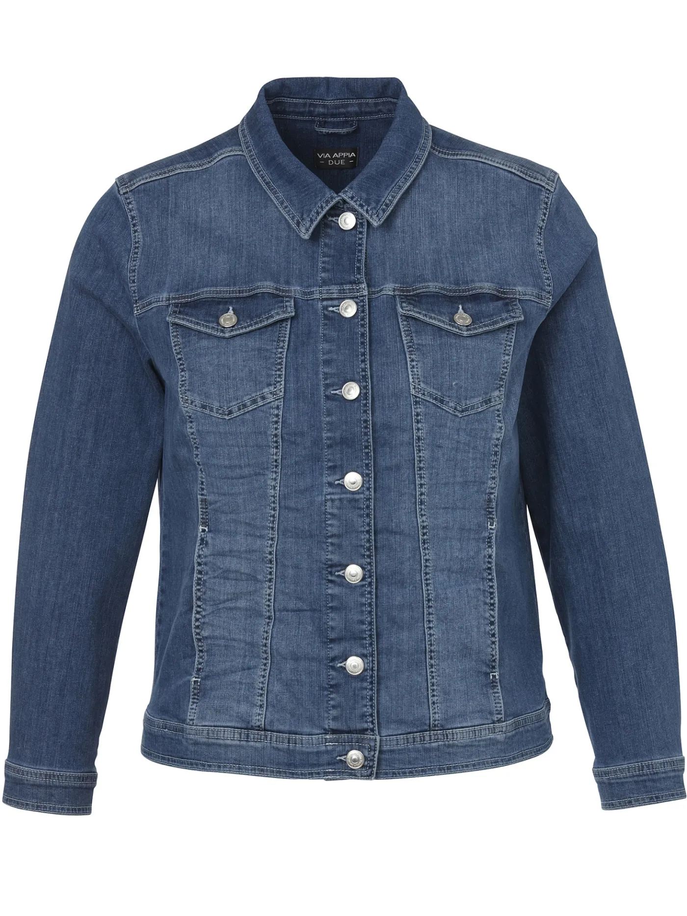 Leicht verwaschene Jeansjacke