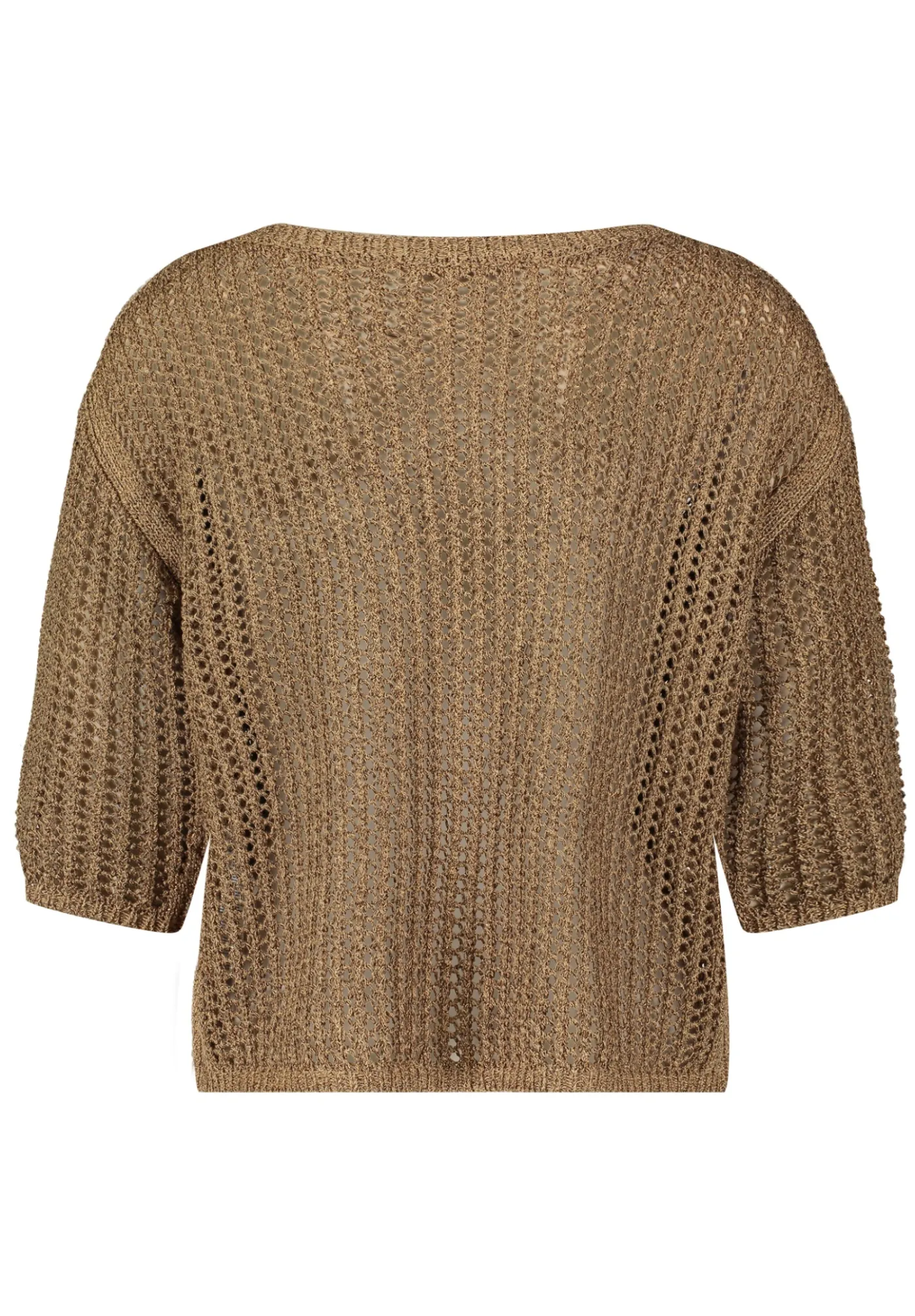 Lochstrick-Pullover
