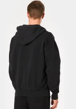 LOGO OVERSIZED SWEATJACKE VINTAGE SCHWARZ