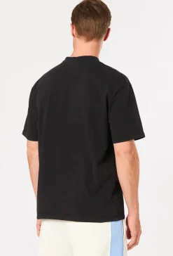LOGO OVERSIZED T-SHIRT VINTAGE SCHWARZ