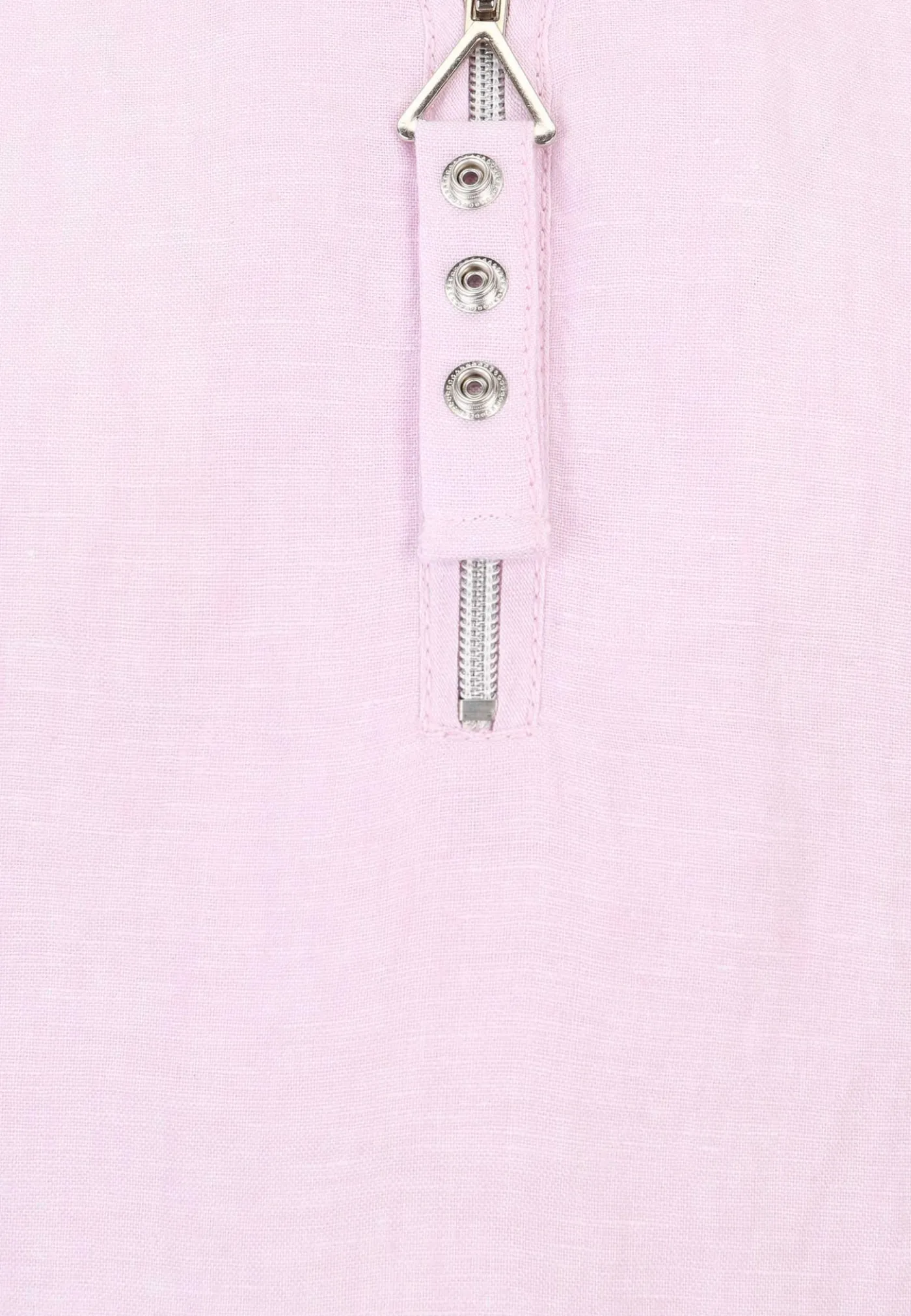 Long-Bluse mit Reissverschluss und Krempelärmel
