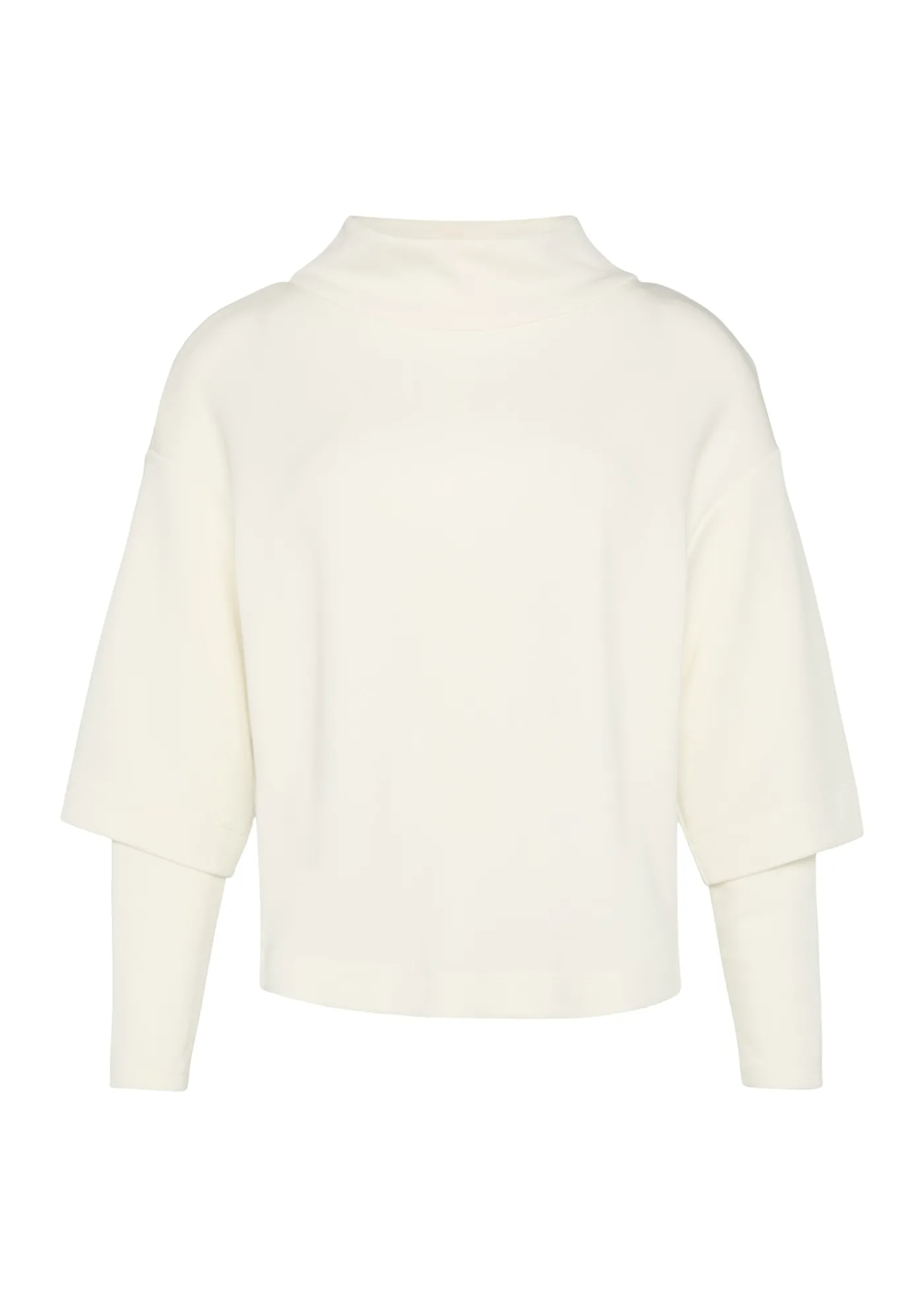 Loose Sweatshirt aus Scuba mit überschnittenen Schultern