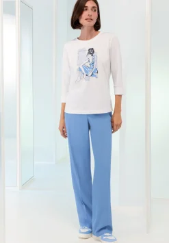 Lässiges Print-Shirt mit 3/4 Ärmel