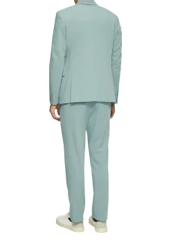 Meliertes Sakko aus Stretch-Twill