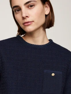 Mini-Etuikleid aus Tweed in A-Linie