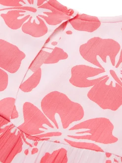 Mini-Kleid mit Blumenmuster