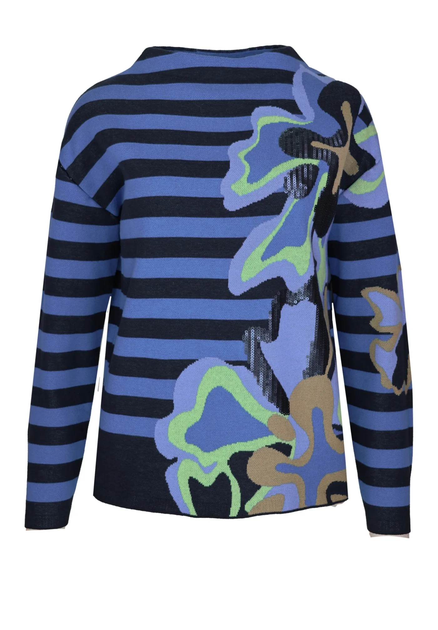 Moderner Strickpullover in Jacquard-Optik