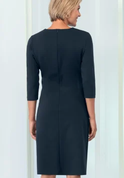 Modernes Jerseykleid mit Rundhalsausschnitt