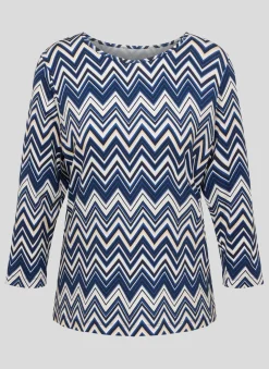 Modernes Shirt mit Zickzack-Muster
