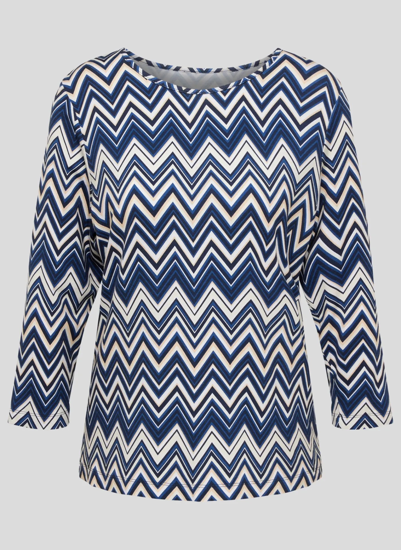 Modernes Shirt mit Zickzack-Muster