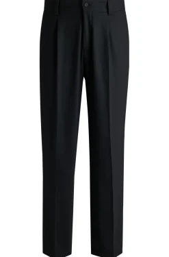 Modern-Fit Hose aus Stretch-Twill mit Bügelfalten