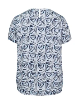 Modische Druckbluse