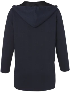 Offene Longjacke mit Kapuze