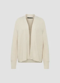 Offener Strick-Cardigan mit Perfangstruktur