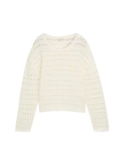Offen gestrickter Pullover