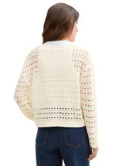 Offen gestrickter Pullover
