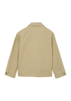 Overshirt aus Baumwollmix mit Label-Patch und aufgesetzten Taschen