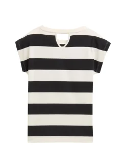 Oversize T-Shirt mit Streifenmuster