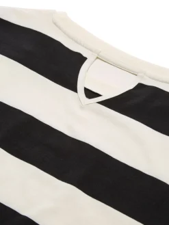 Oversize T-Shirt mit Streifenmuster