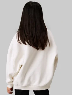 Oversized Logo-Sweatshirt aus Fleece