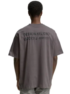 Oversize T-Shirt mit Rückenprint