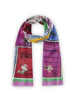 Peanuts™ Schal aus Organic Cotton mit Comic-Motiven