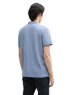 Piqué Poloshirt mit Stehkragen
