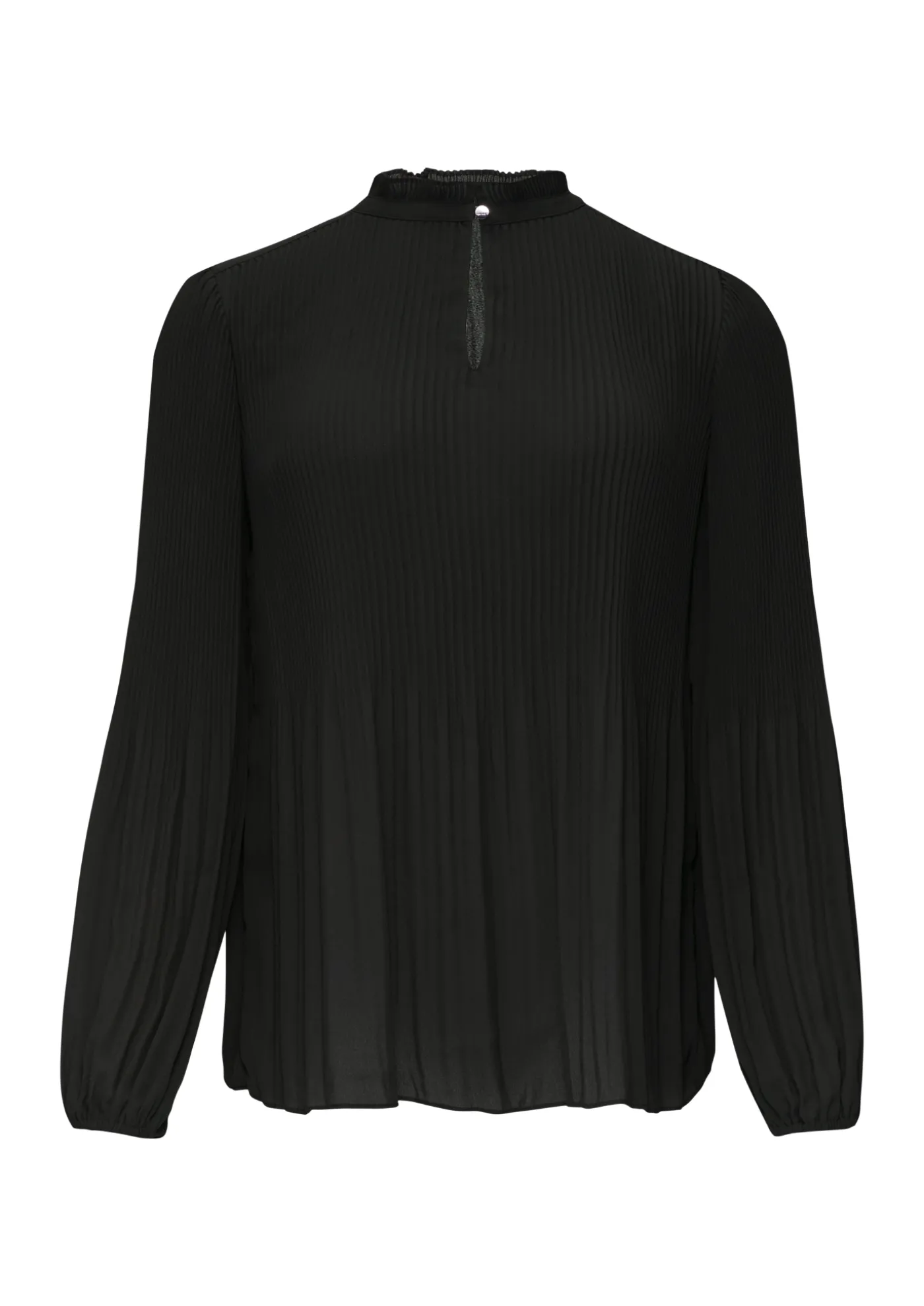 Plissierte Bluse aus Crêpe