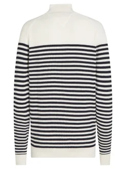 Pullover aus Rippstrick mit Reißverschluss
