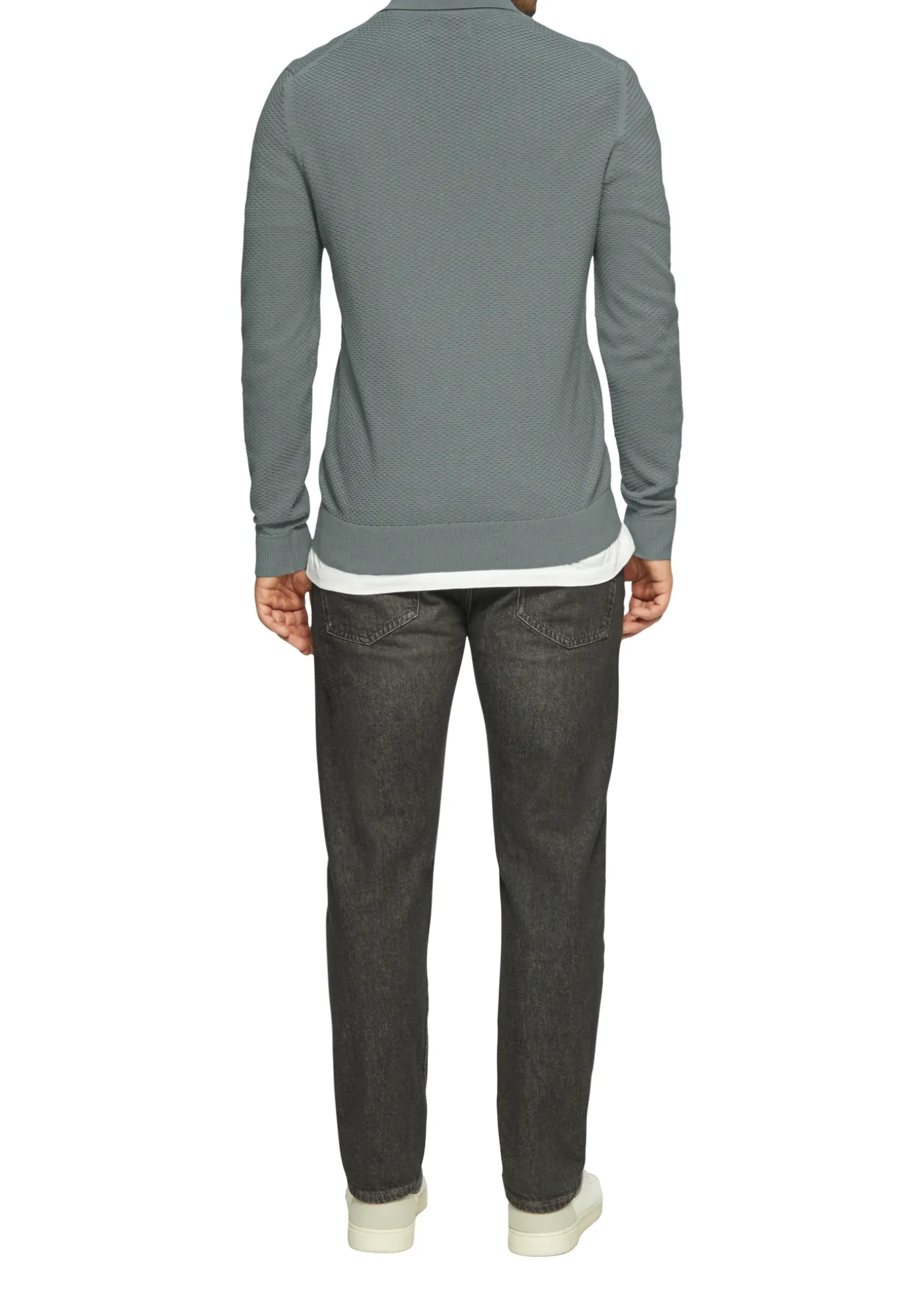 Pullover mit Polokragen